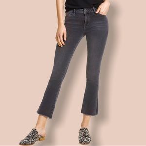 FREE PEOPLE cropped straight high-rise jeans